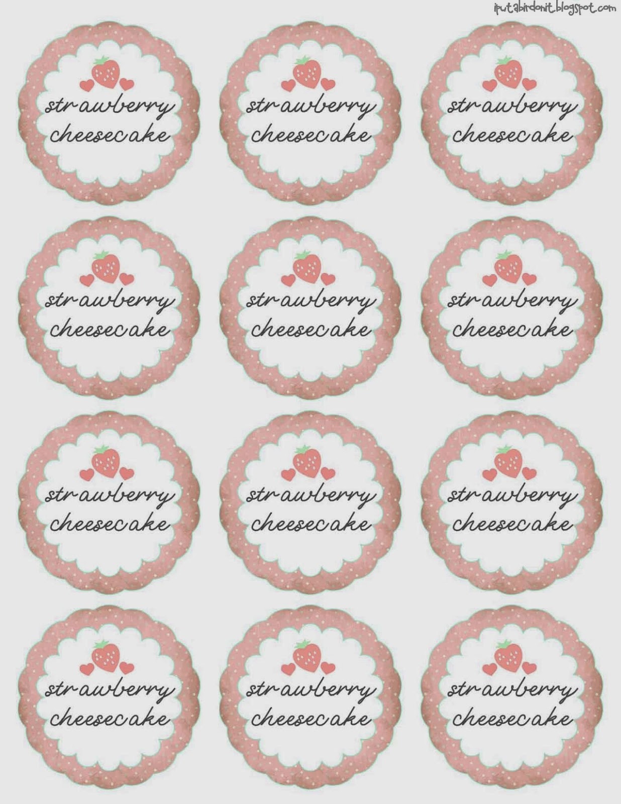 Put A Bird On It Easy No Bake Cheesecake In A Jar {with labels!}