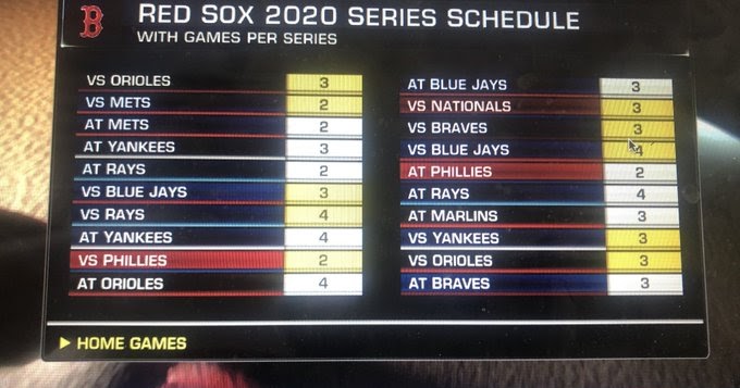 2020 Red Sox schedule announced 2020 Red Sox schedule announced