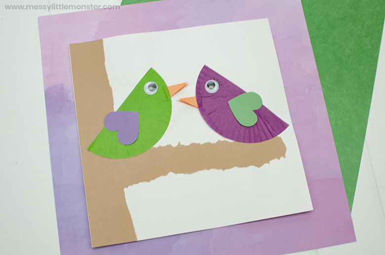 love bird preschool valentine craft