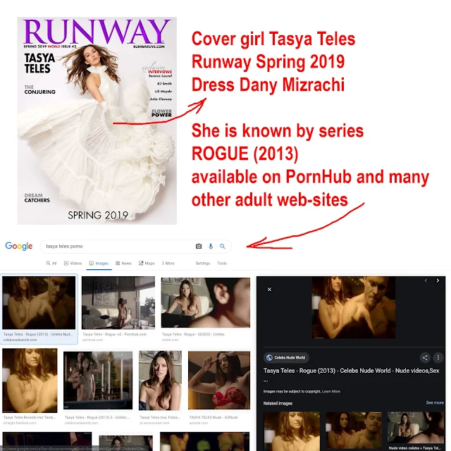 Runway Spring 2019 -Tasya Teles cover girl - dress Dany Mizrachi