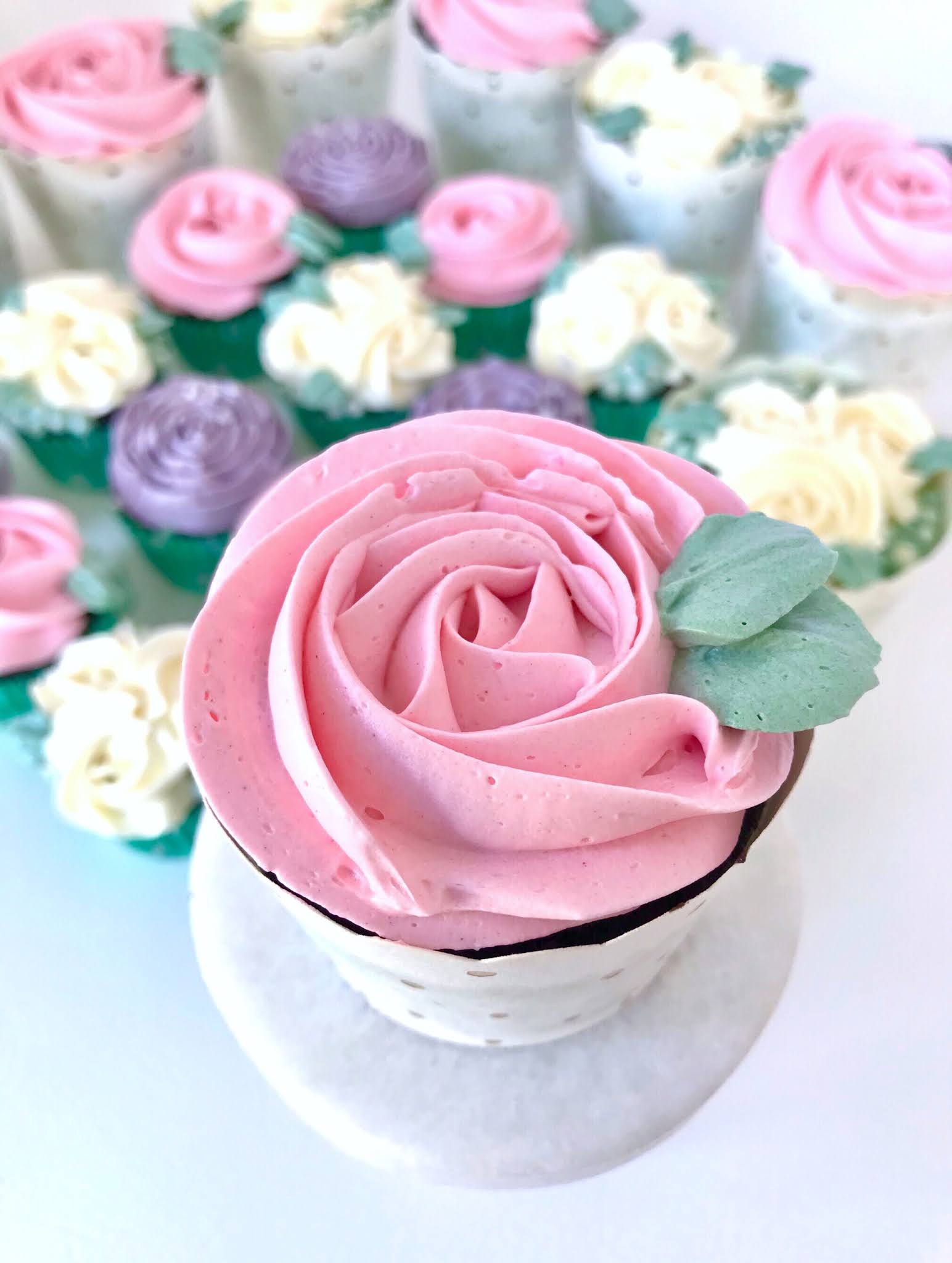 Swiss Meringue Buttercream Flowers