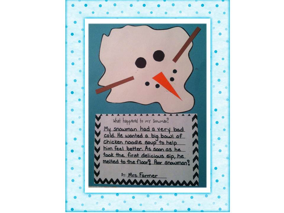 melted snowman poem