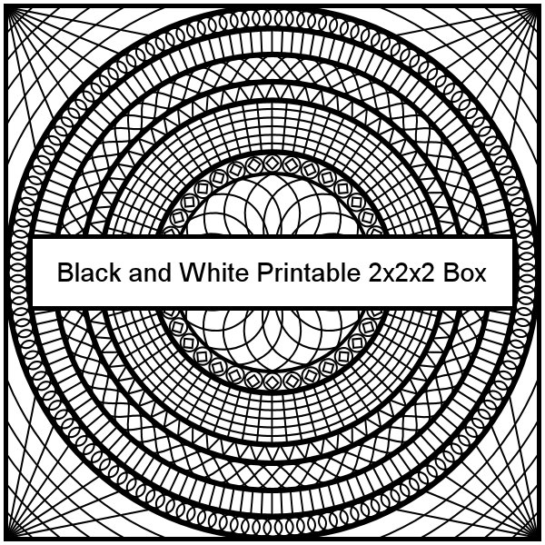 Don't Eat the Paste: Black and White Printable Box