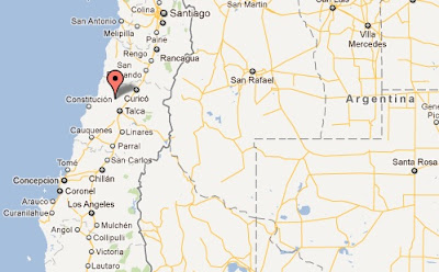 sismo terremoto en chile 25.03.12 epicentro mapa