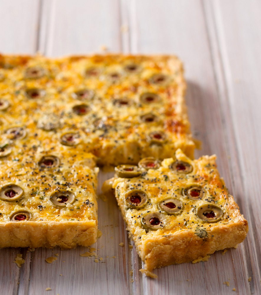 Savoury Cheese and Onion Tart useful for seducing vegetarians