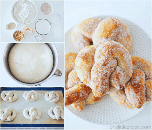 Cinnamon Sugar Soft Pretzels Recipe