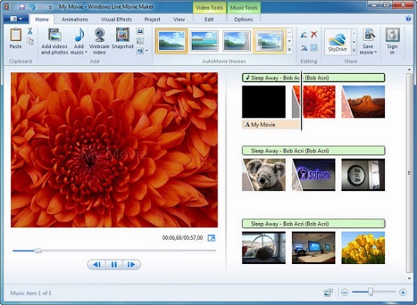 تحميل برنامج لايف موفي ميكر لتحرير وصناعة الفيديو مجاناً Windows Live Movie Maker