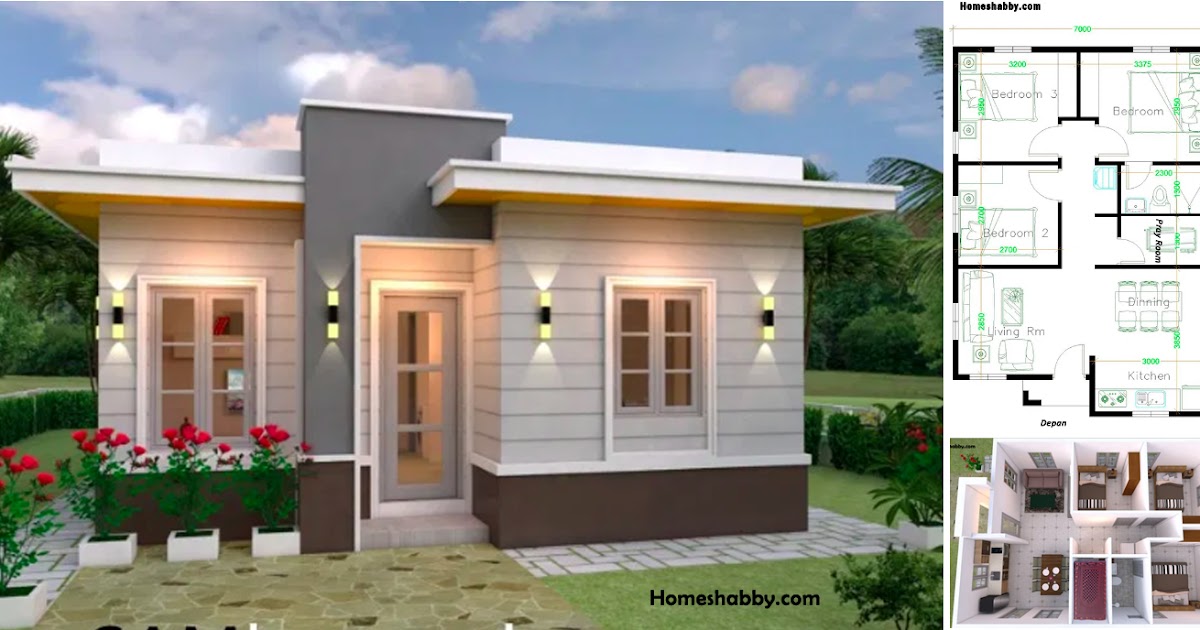  Desain  Denah rumah Minimalis  Modern Walaupun Kecil 