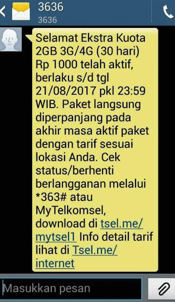 Kode Rahasia Paket Internet Telkomsel 2gb Rp 1000 Paket Internet