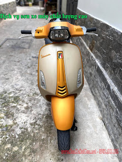 Mẫu sơn xe Vespa Sprint phối màu cực đẹp