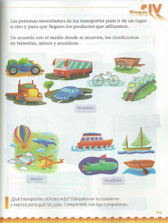 Apoyo Primaria Exploración de la Naturaleza y la Sociedad 2do Grado Bloque IV Lección 3 El comercio y los transportes