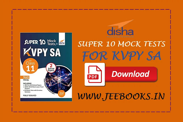 [PDF] Disha Super 10 Mock Tests for KVPY SA for Class 11 Free Download