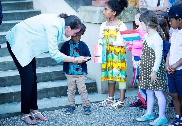 Prince Felix, Prince Louis, Princess Alexandra, and Prince Sebastien. Hereditary Grand Duke Guillaume and Hereditary Grand Duchess Stéphanie