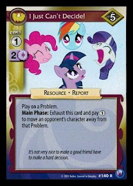 My Little Pony I Just Can't Decide! Canterlot Nights CCG Card