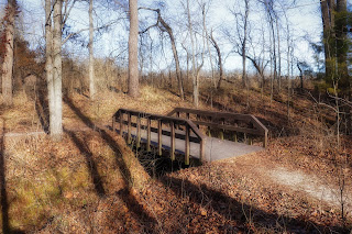 Trail bridge in Wilson's Creek National Battlefield. Photo by Jerry Yoakum.