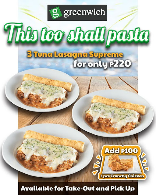 Manila Shopper Greenwich Lasagna Delivery Promo during ECQ