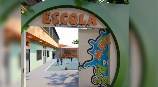 Vídeo com as novas instalações da Escola Mundo do Saber desperta curiosidade em internautas