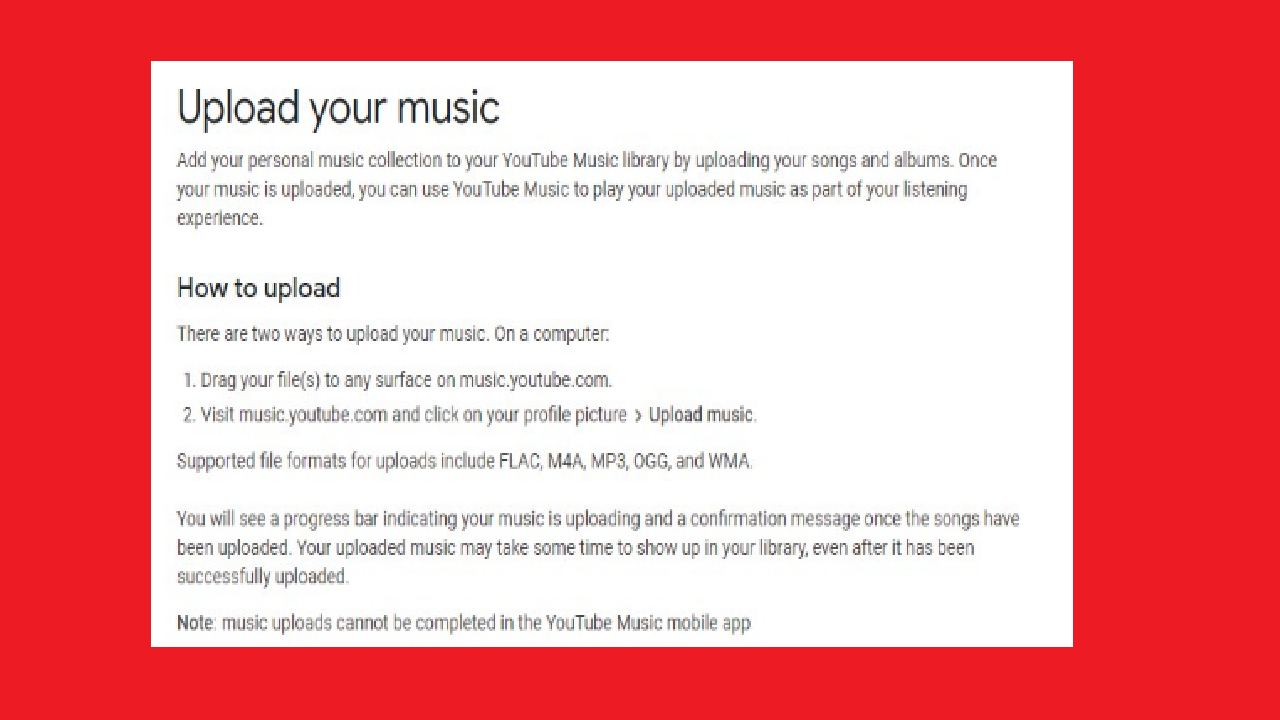 Google confirms so you can upload your own music to YouTube Music