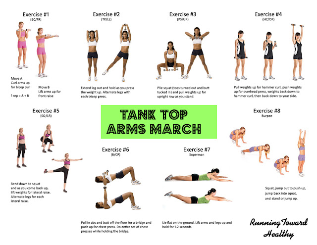 Running Toward Healthy Tank Top Arms March Challenge