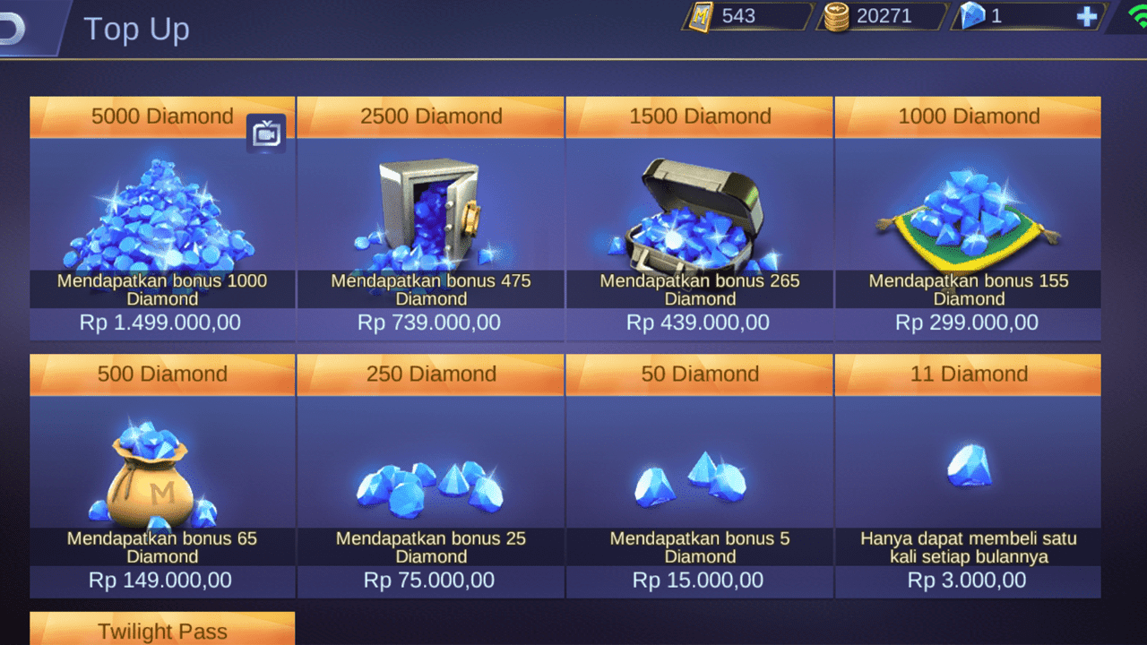 Cara Beli Diamond Mobile Legends Pakai Pulsa Terbaru 2020