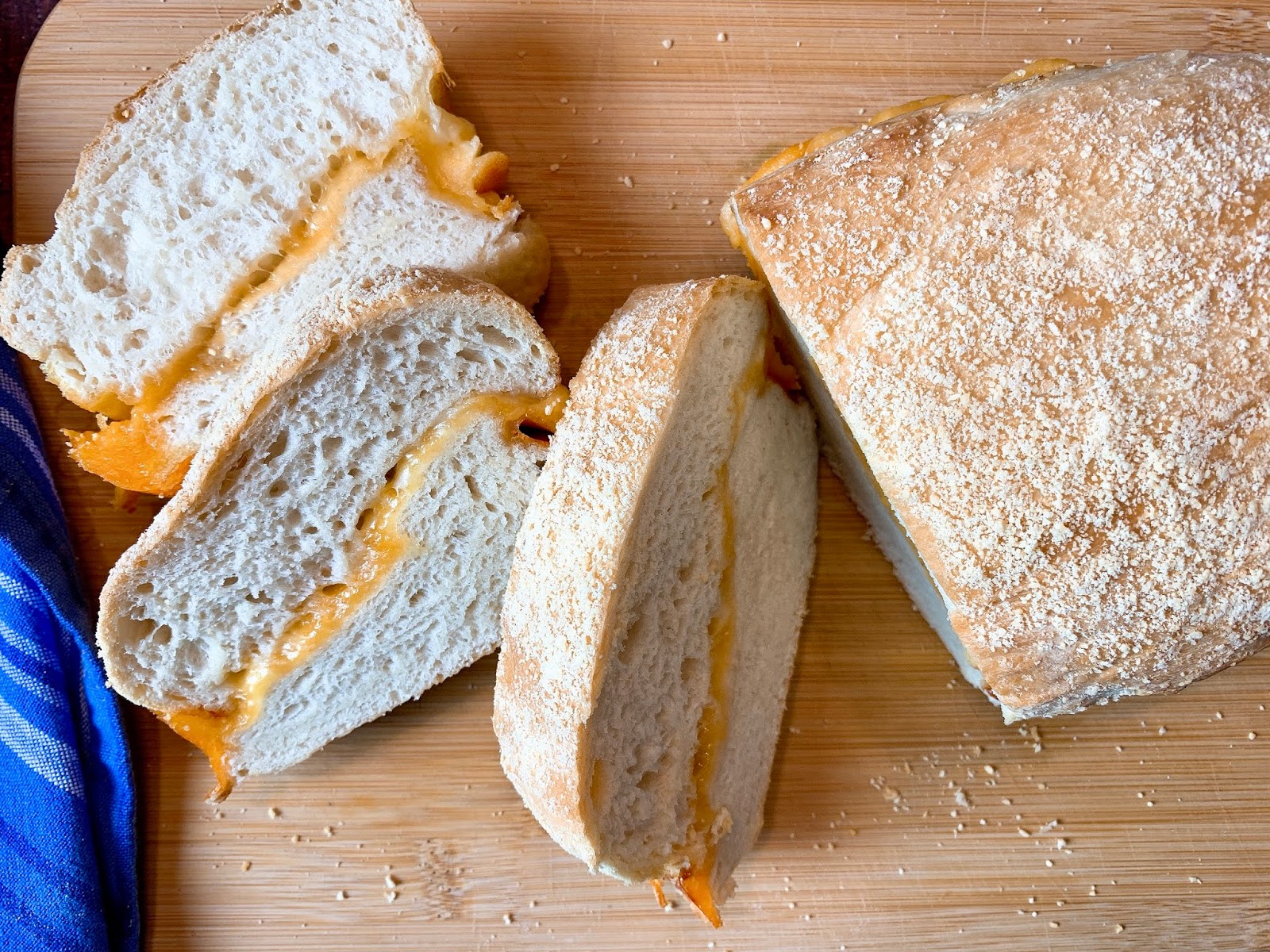 Three Cheese Stuffed Bread