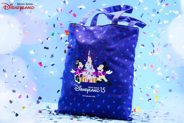 Hong-Kong-Disneyland-15th-Anniversary-Design-特別版-Tote-Bag-珍藏徽章-Pin-香港迪士尼樂園15週年設計奇妙夢想城堡