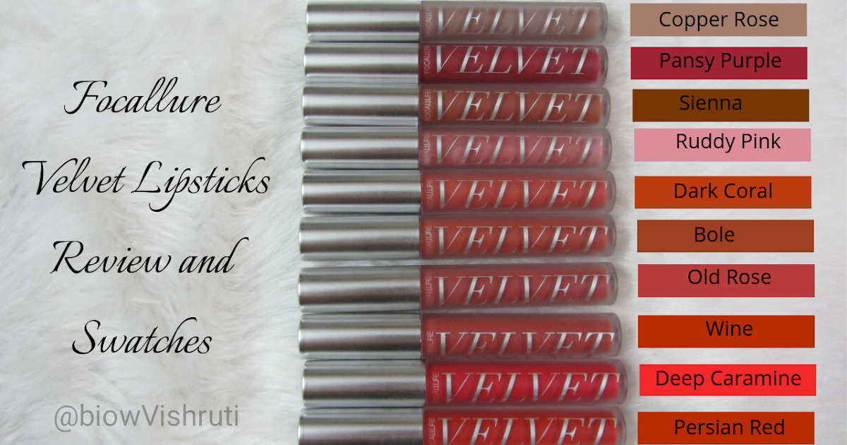 Focallure Velvet Liquid Lipstick Review and Swatches