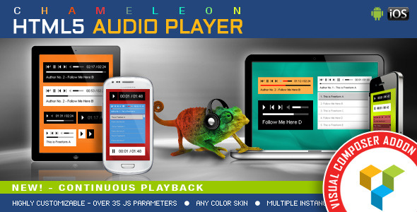 Chameleon HTML5 Audio Player - Addon For Visual Composer