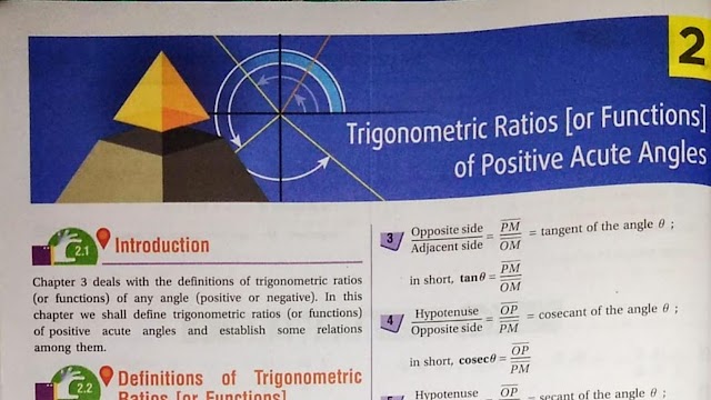 Trigonometry Ratios of Positive Acute Angles S.N Dey Mathematics Class 11 Questions PDF Download