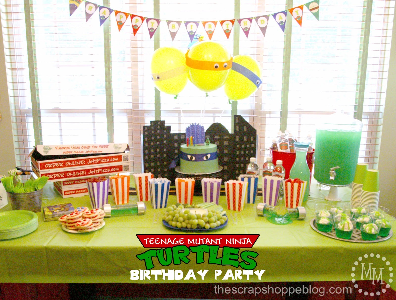 Teenage Mutant Ninja Turtle (TMNT) Birthday Party - The Scrap Shoppe