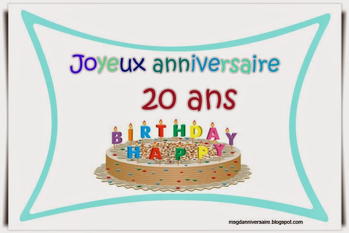 Texte anniversaire 20 ans fils | sms d'anniversaire message et texte d Texte anniversaire 20 ans fils | sms d'anniversaire message et texte d