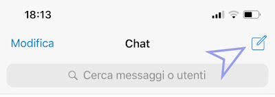 Telegram creazione di una nuova chat