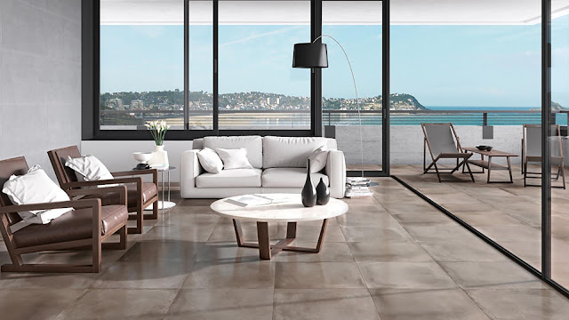 Floor tiles design pictures with terracotta effect Keramos collection - The junction between man and earth