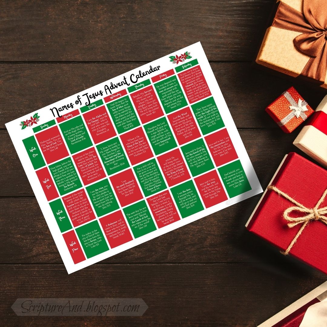 Names of Jesus Advent Calendar