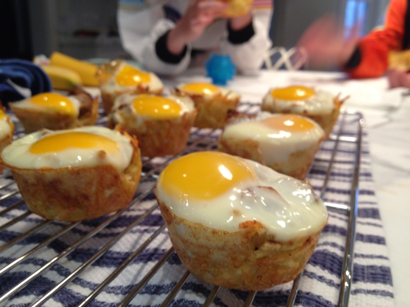 The Full Plate Blog Baked Eggs and Sausage in Hash Brown Cups