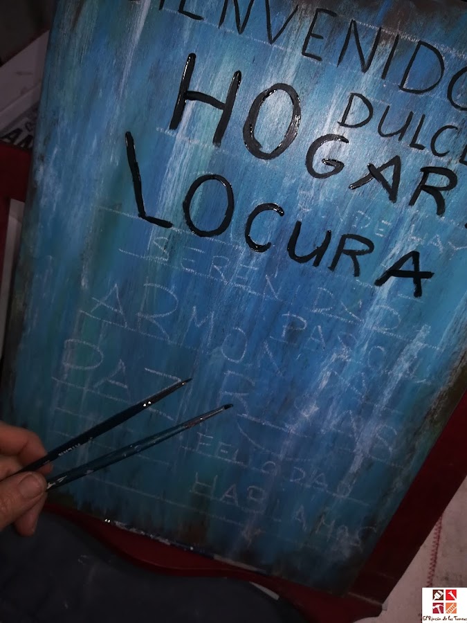 diy cartel con mensaje