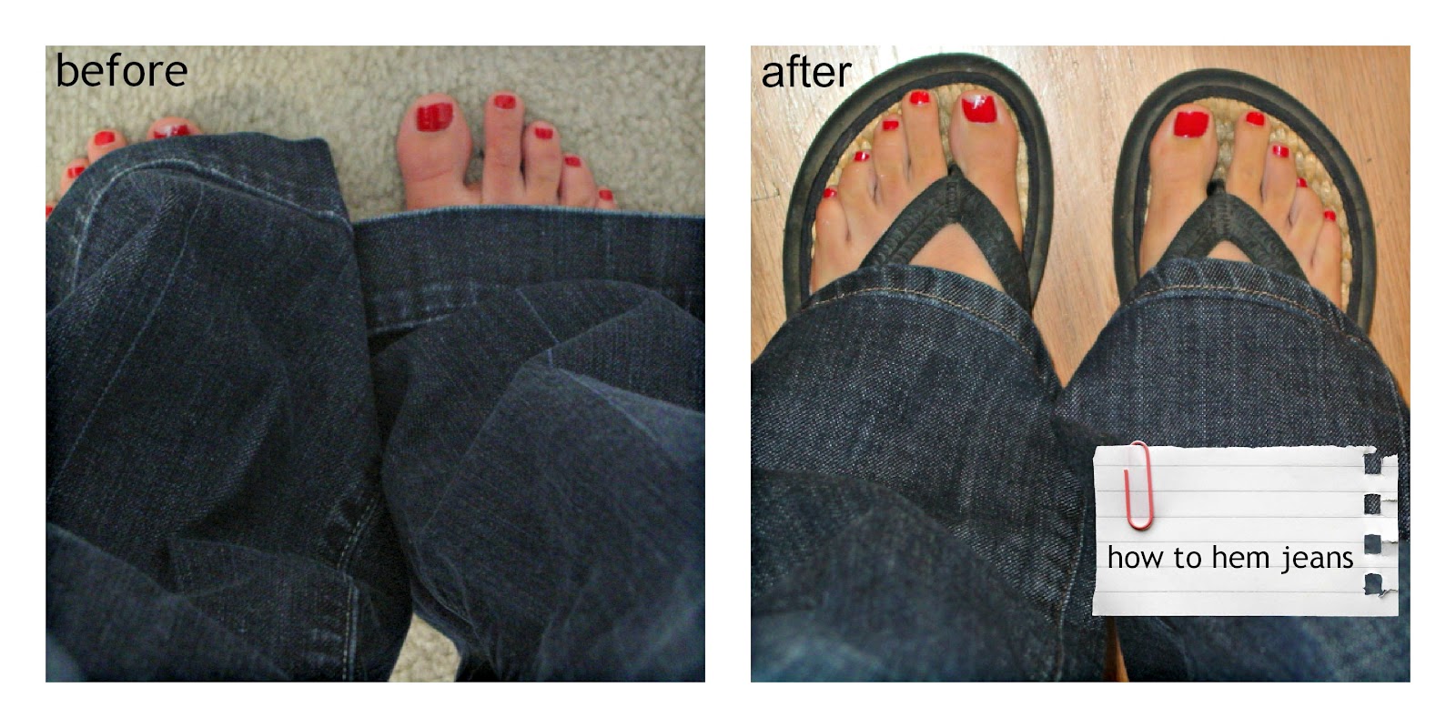 Three different ways to create the perfect pair of jeans. Tutorial on