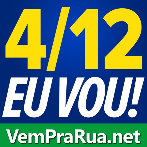 avatar vem pra rua para 4 de dezembro manifestação azul