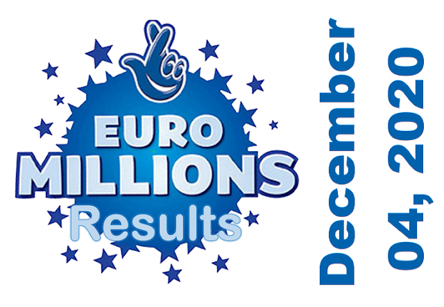 EuroMillions Results for Friday, December 04, 2020 EuroMillions Results for Friday, December 04, 2020