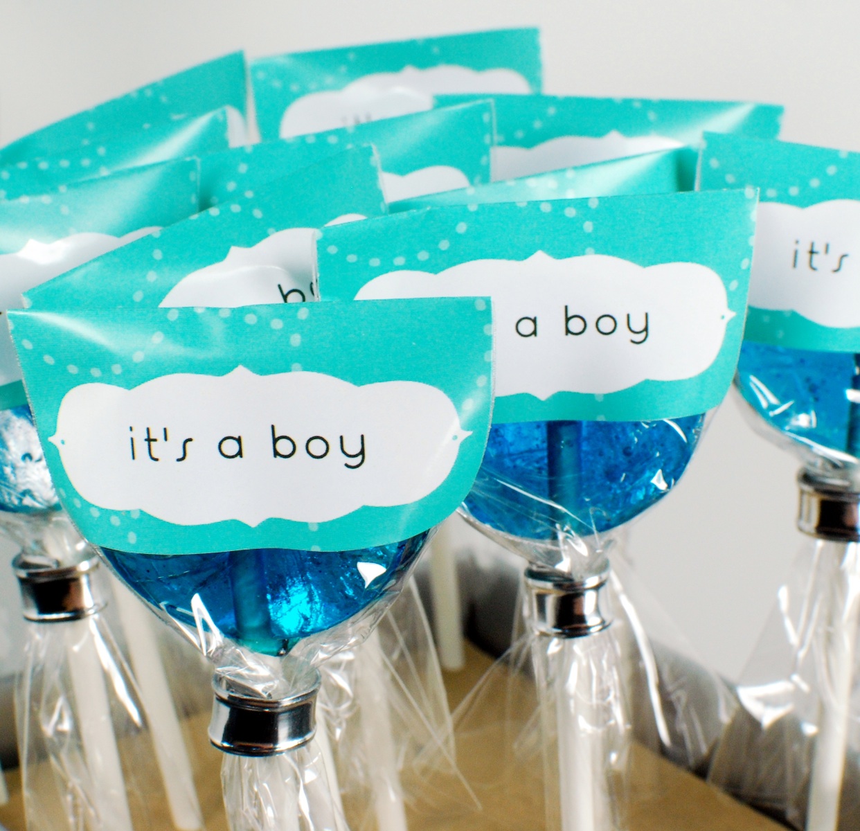 This Charming Candy Blue! Baby Shower! Favors!