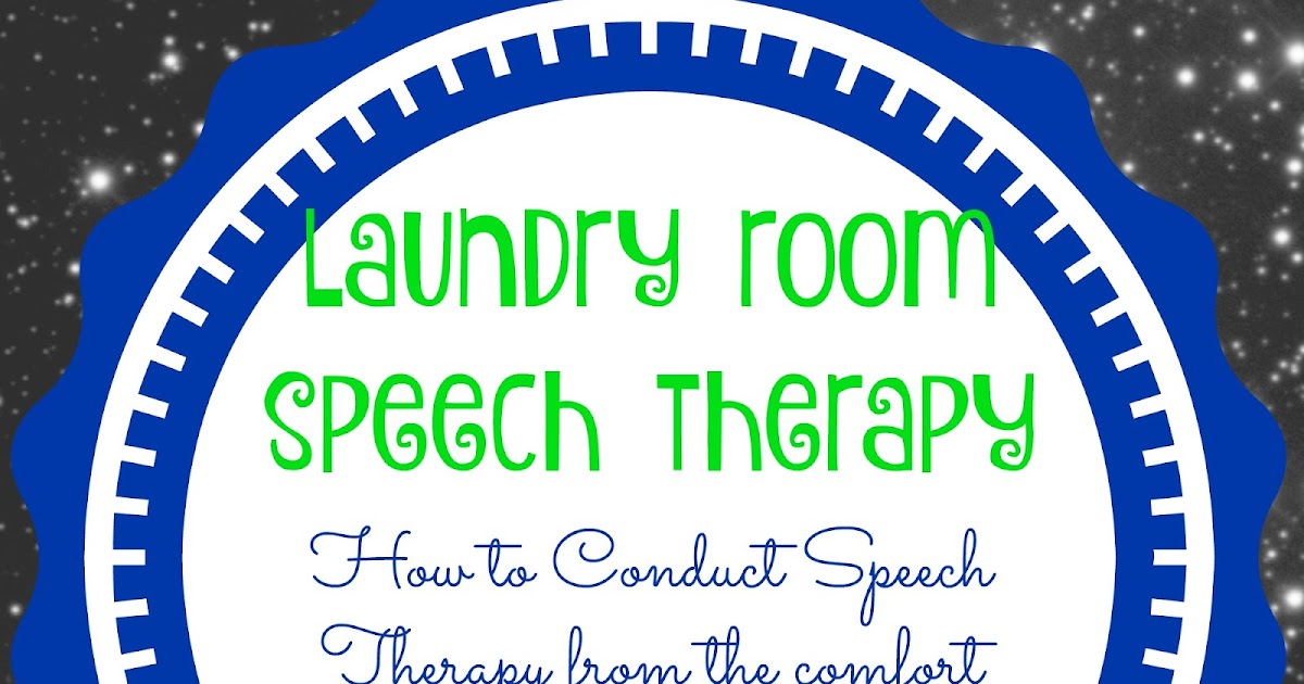 CAMP HOMESCHOOL Laundry Room Speech Therapy