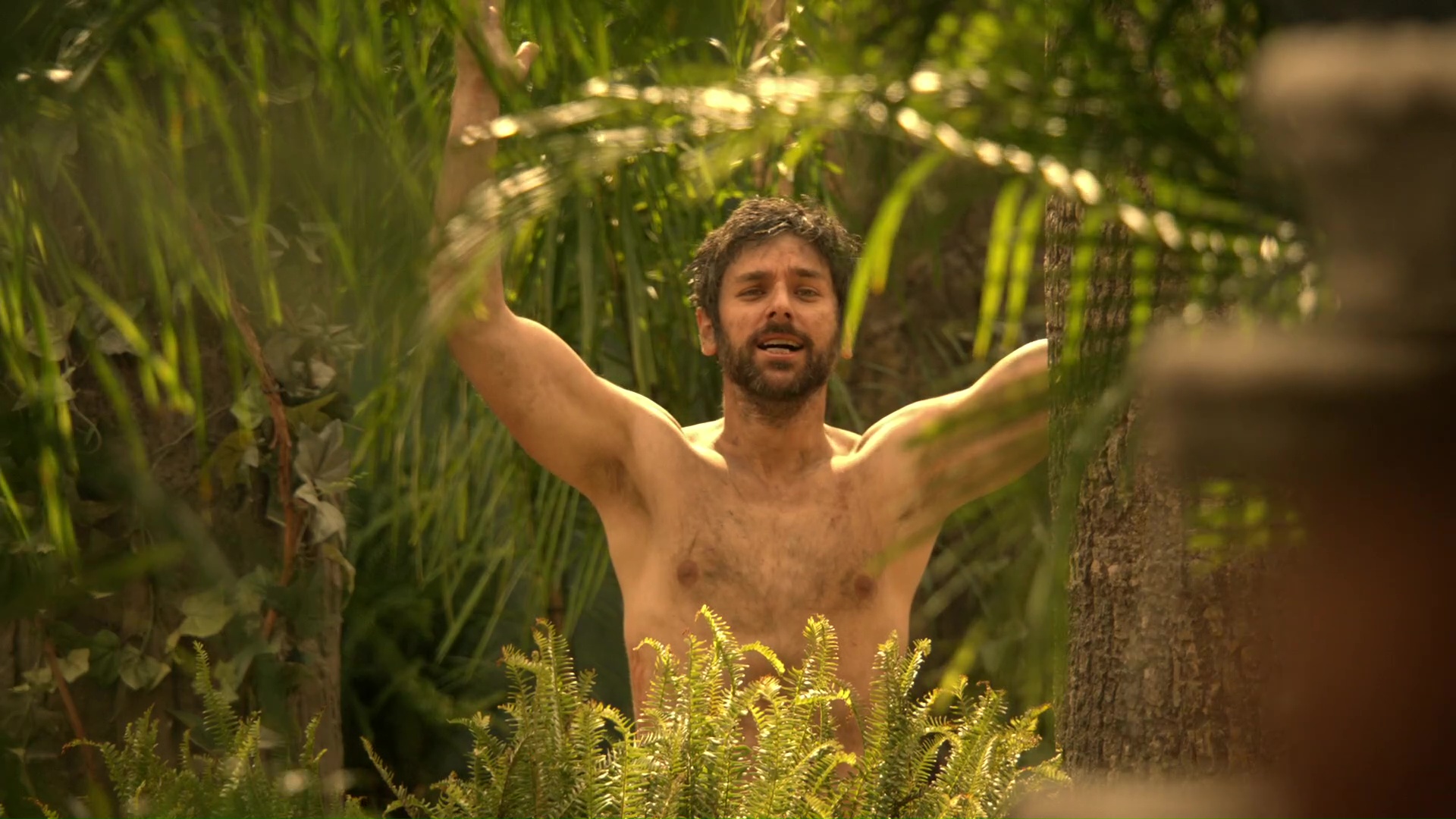ausCAPS: Dan Jeannotte and Mark Ghanimé shirtless in Reign 4-01 "With Friends Like These"