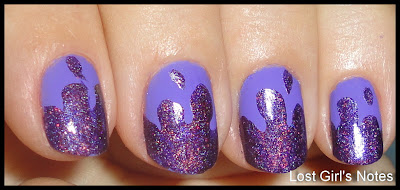 drip purple manicure