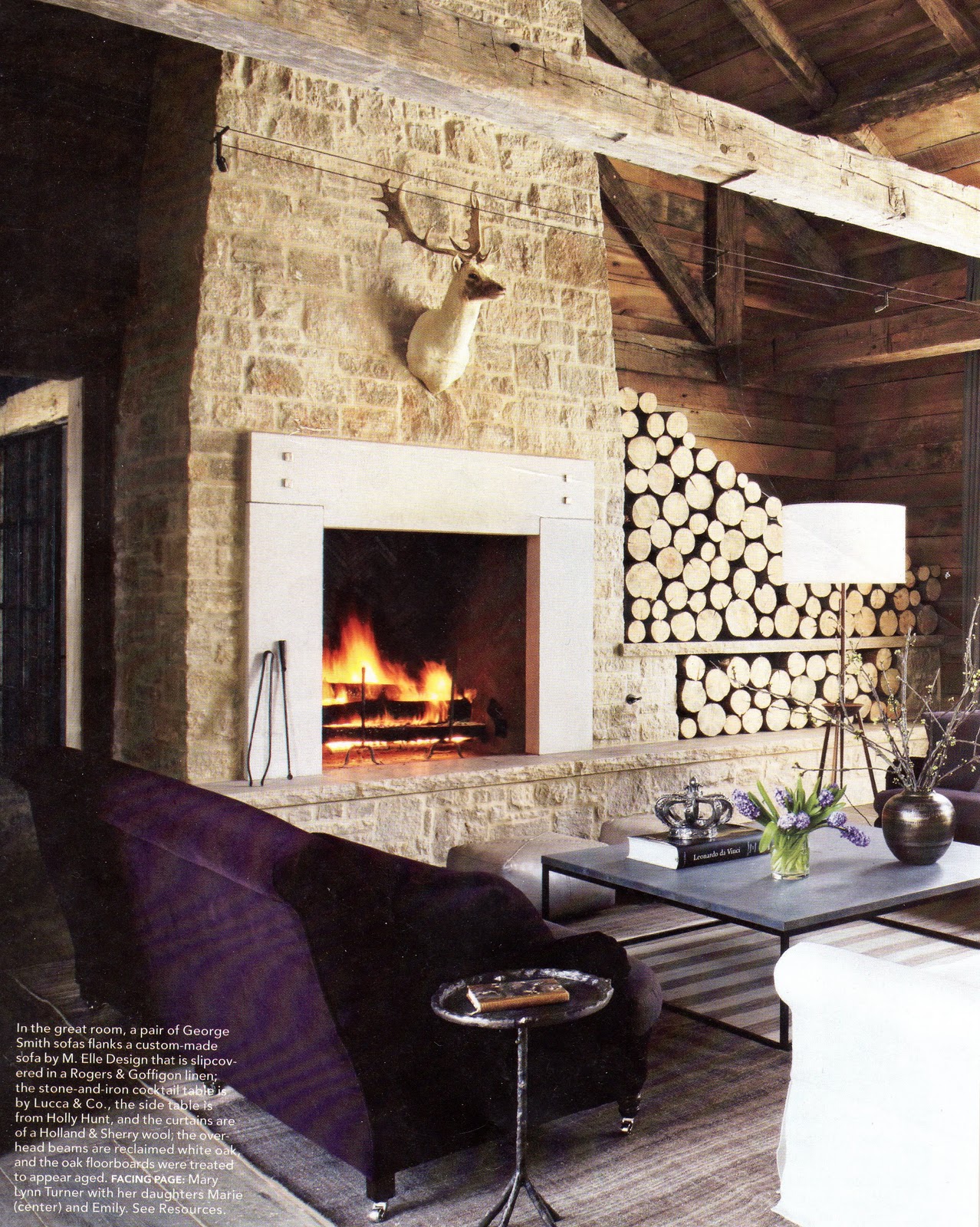 Astonishing Corner Stone Fireplace Decoration