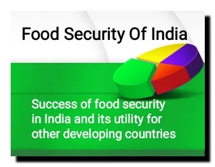 Success of food security in India and its utility for other developing countries