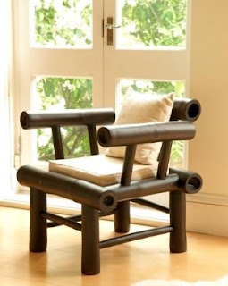 kursi dari bambu sederhana