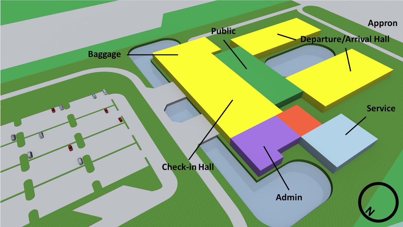 THESIS TRAT INTERNATIONAL AIRPORT Zoning & Schematic