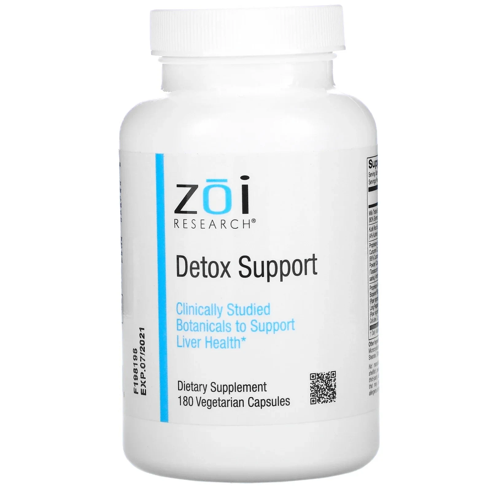 ZOI Research, поддержка выведения токсинов, 180 растительных капсул