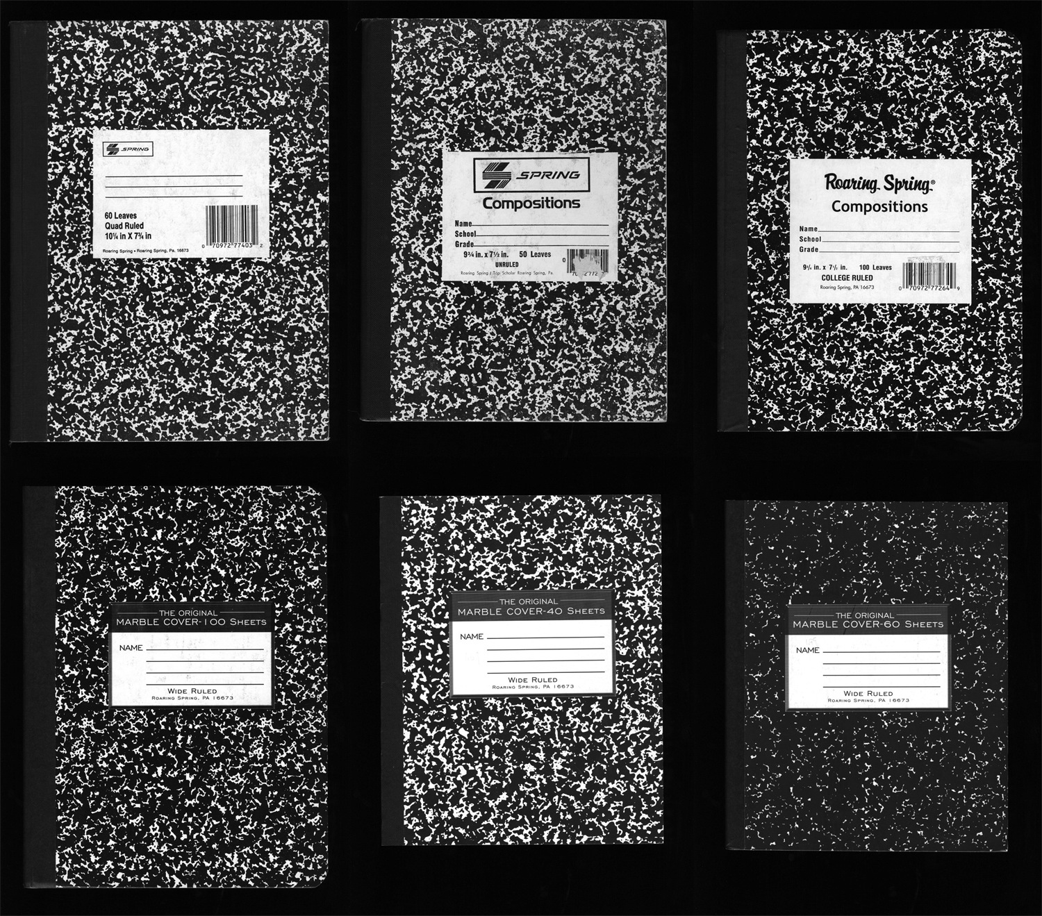 Robb Harskamp Composition Books
