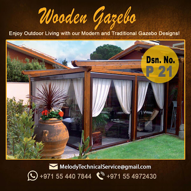 Wooden Gazebo in Dubai Melody Landscaping UAE Gazebo Design Dubai
